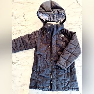 The North Face Shimmery Long Black Winter Coat